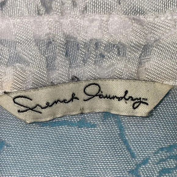 FRENCH LAUNDRY floral lace button up size XL - Picture 6 of 11